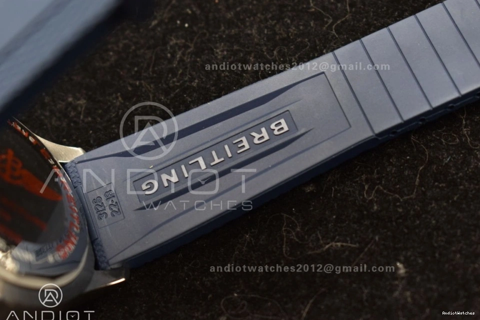 Best Edition 1:1 Dial on Contemporary 1168 A BLSF Strap Blue SS Automatic SuperOcean Blue 42 Rubber 0816